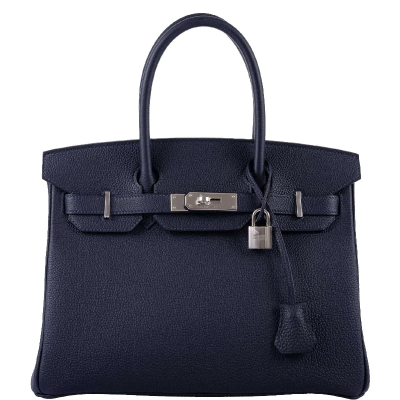 Hermès Birkin 30 Blue Nuit Togo Leather with Palladium Hardware - 2020, Y