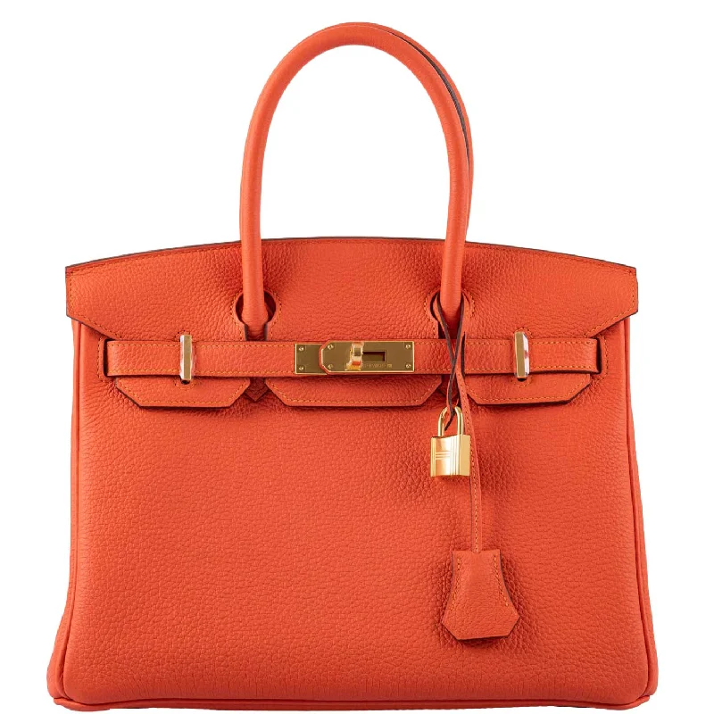 Hermès Birkin 30 Feu Togo Gold Hardware - 2020, Y