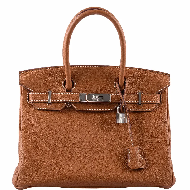 Hermès Birkin 30 Gold Togo Palladium Hardware - 2019, D