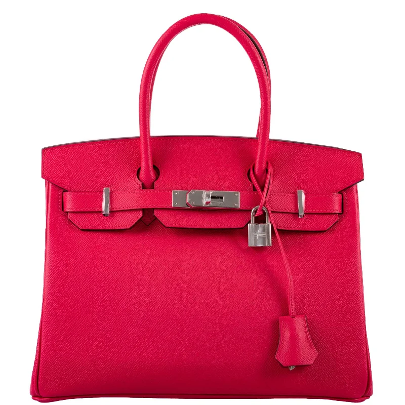 Hermès Birkin 30 Rose Extreme Epsom Palladium Hardware - 2020, Y