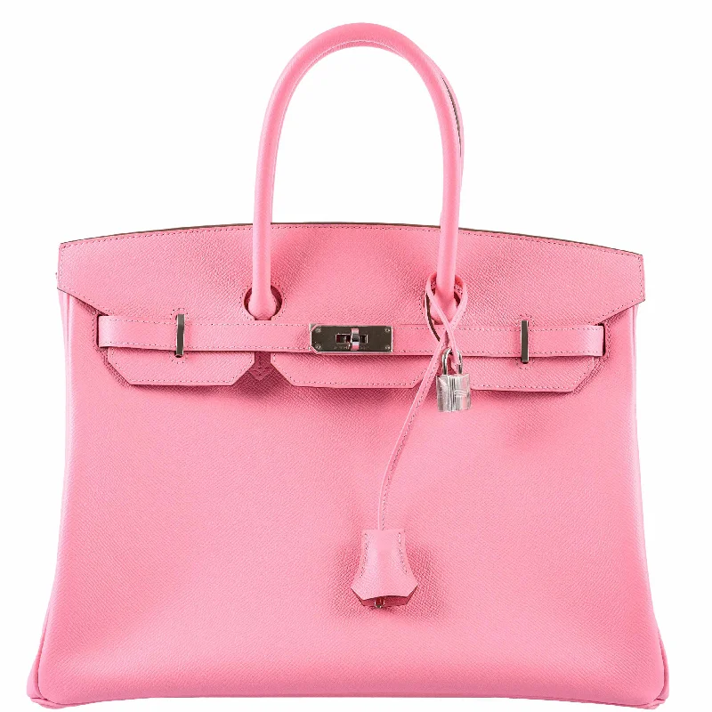 Hermès Birkin 35 Rose Confetti Epsom Palladium Hardware - 2015, T