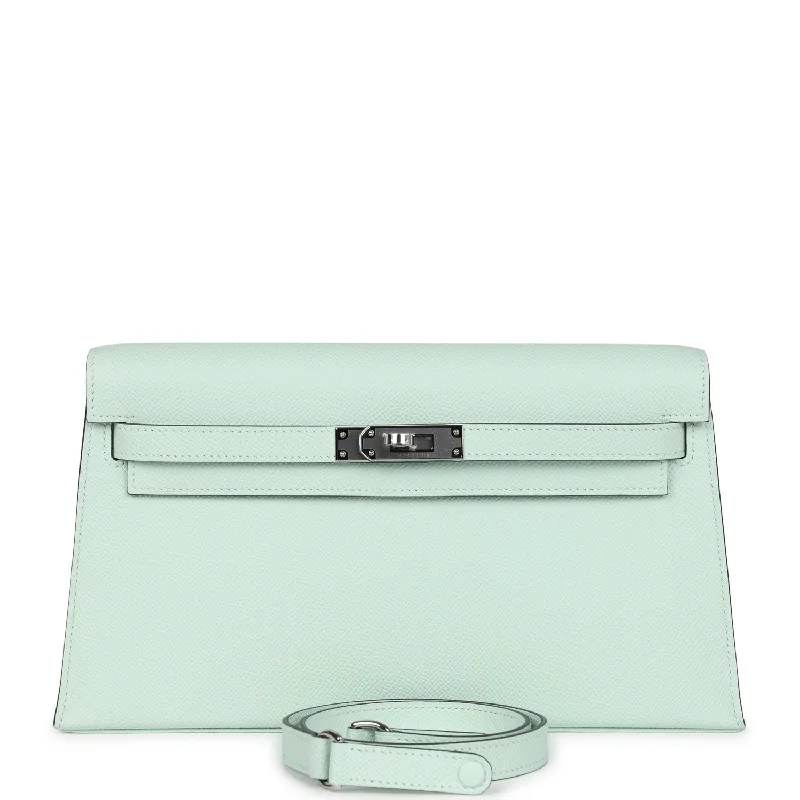 Hermes Kelly Elan Vert Peppermint Epsom Palladium Hardware