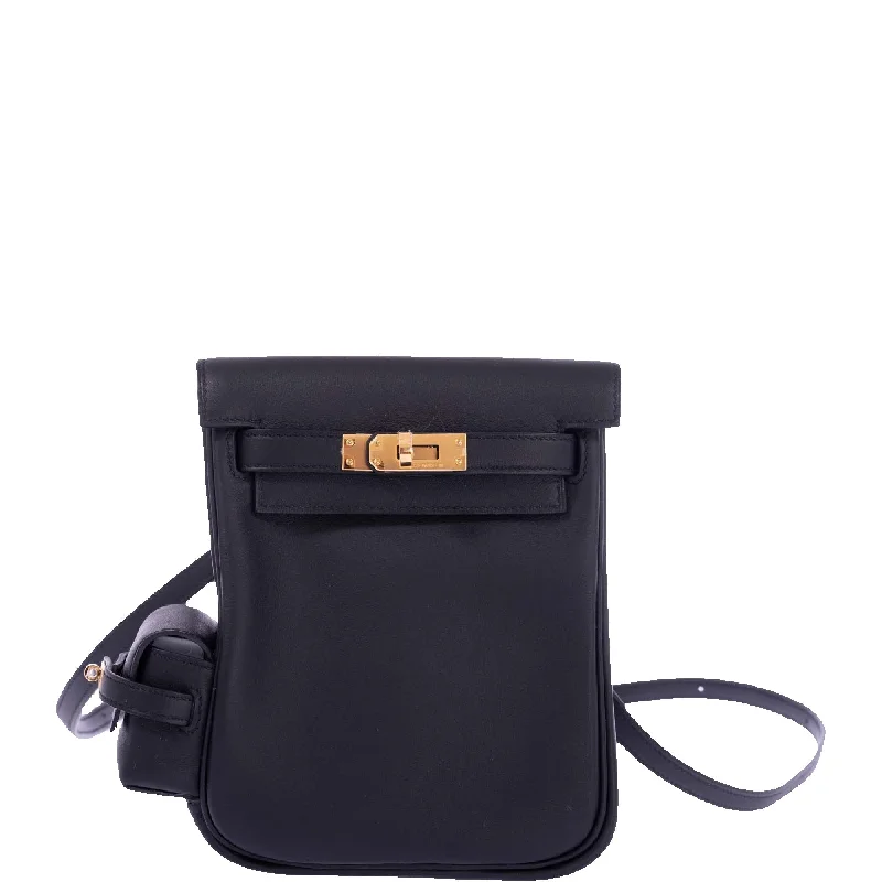 Hermès Kelly Jump Bag Black Swift Leather Gold Hardware