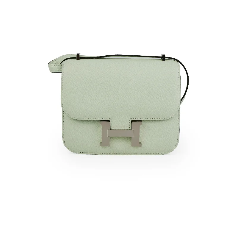 Hermes Epsom Constance Mini Vert Fizz U stamp 2022