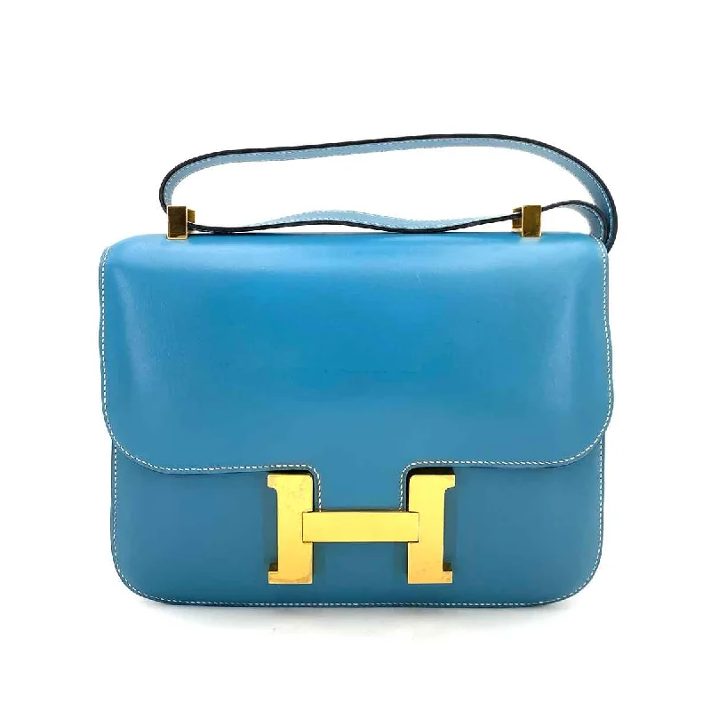 Hermes Vintage Constance 23 Blue Jean Boxcalf GHW #D 90245634