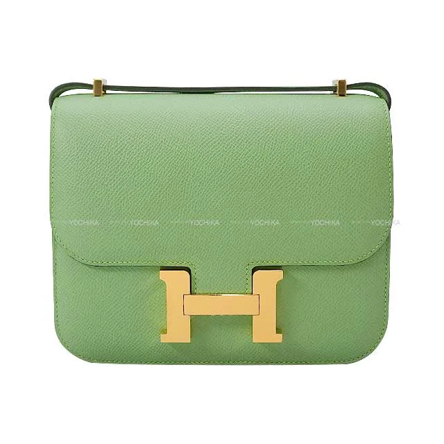 HERMES Shoulder bag Constance 3 18 Vert criquet Veau Epsom Gold HW Stamp U[BRAND NEW][Authentic]