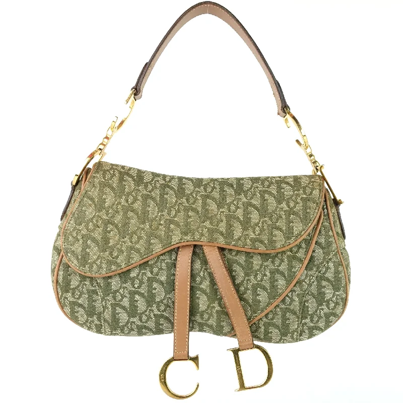 Double Saddle Diorissimo Canvas Bag