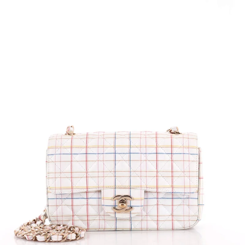 Classic Single Flap Bag Quilted Printed Calfskin Mini