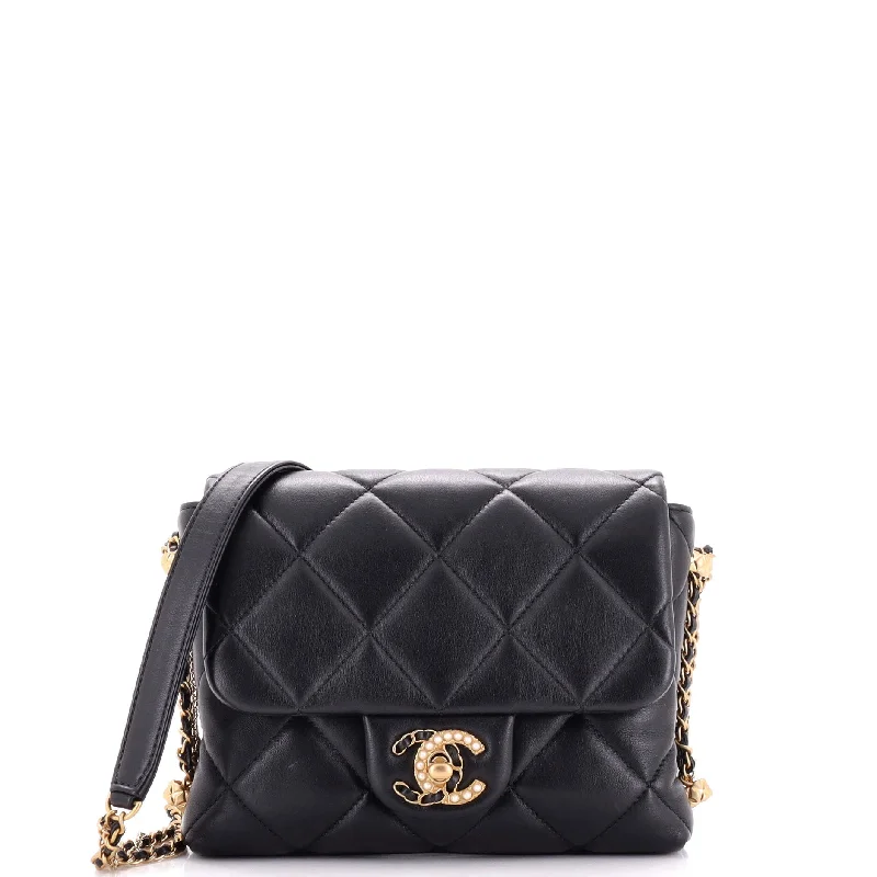 Crush on Chains Flap Bag Quilted Lambskin Mini