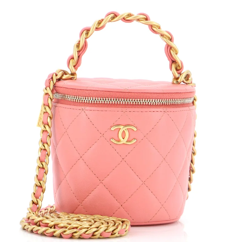 Afternoon Tea Vanity Bucket Bag Quilted Lambskin