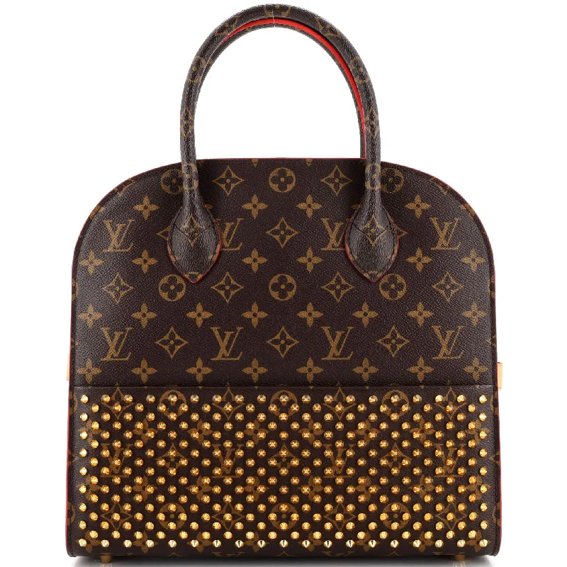 x Christian Louboutin Shopping Bag Calf Hair and Monogram Canvas