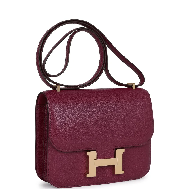 Hermes Constance 18 Anemone Chevre Chamkila Permabrass Hardware