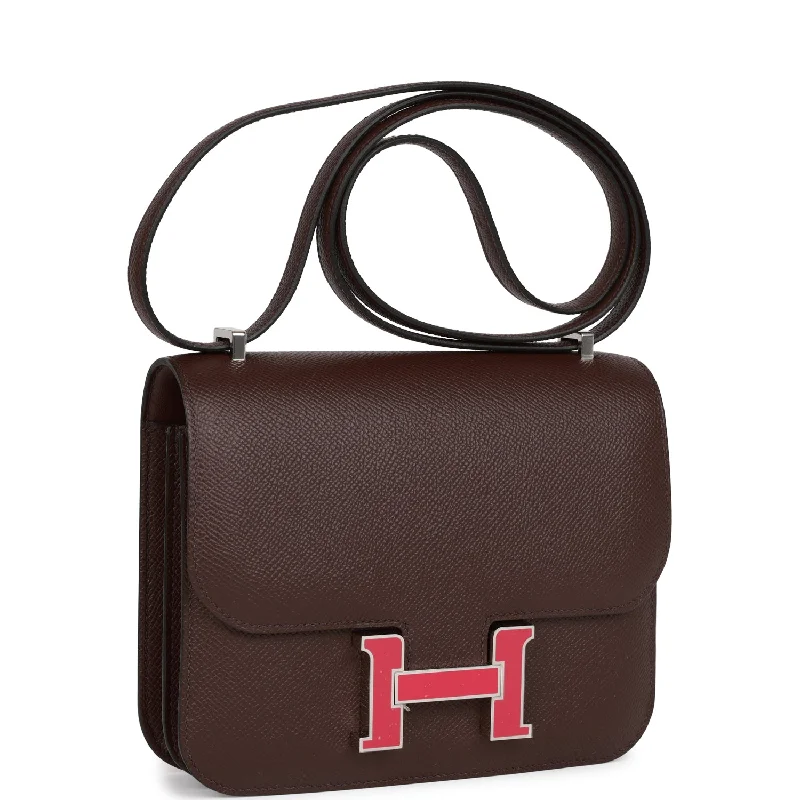 Hermes Constance 18 Rouge Sellier Epsom Palladium Hardware