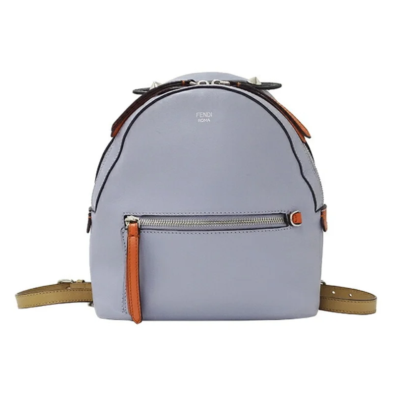 FENDI bag ladies visor way rucksack leather lavender 8BZ038